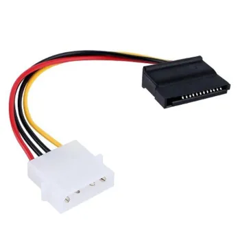 Cable SATA BRobotix - Corriente 150 - 15 cm - Rojo/Negro/Amarillo - 102242
