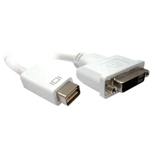 Adaptador BRobotix 104580 - Mini Display DVI Macho a DVI Hembra - 20 cm - 104580