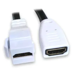 Jack HDMI BRobotix 104691 - HDMI - Blanco - 104691 Jack HDMI BRobotix 104691 - HDMI - Blanco - 104691