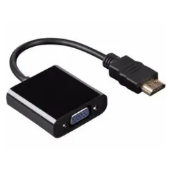 Convertidor de video BRobotix HDMI a VGA color negro - 110910N Convertidor de video BRobotix HDMI a VGA color negro - 110910N