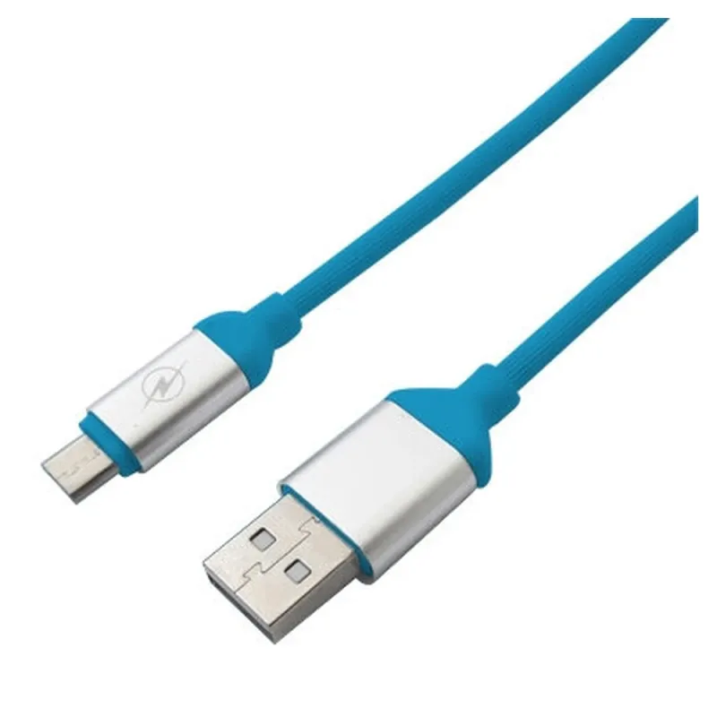 Cable USB BRobotix 161208A - USB a Micro USB - 1.2 metros - Azul - 161208A