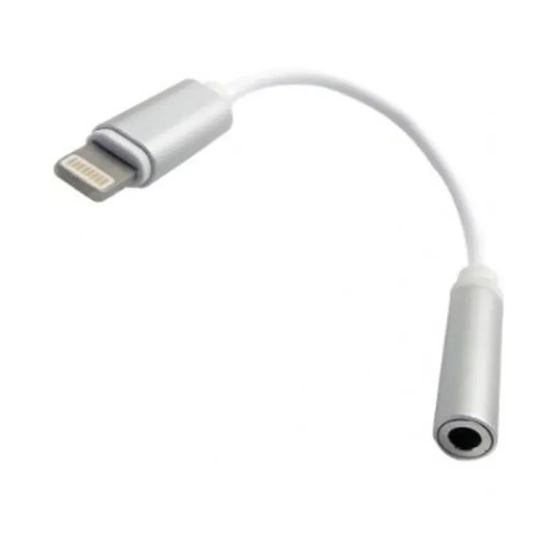 Cable BRobotix 170101 - Lightning a Audio Hembra - Blanco - 170101