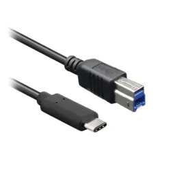 Cable USB BRobotix 170302 - USB C a USB B - 1M - Negro - 170302 Cable USB BRobotix 170302 - USB C a USB B - 1M - Negro - 170302