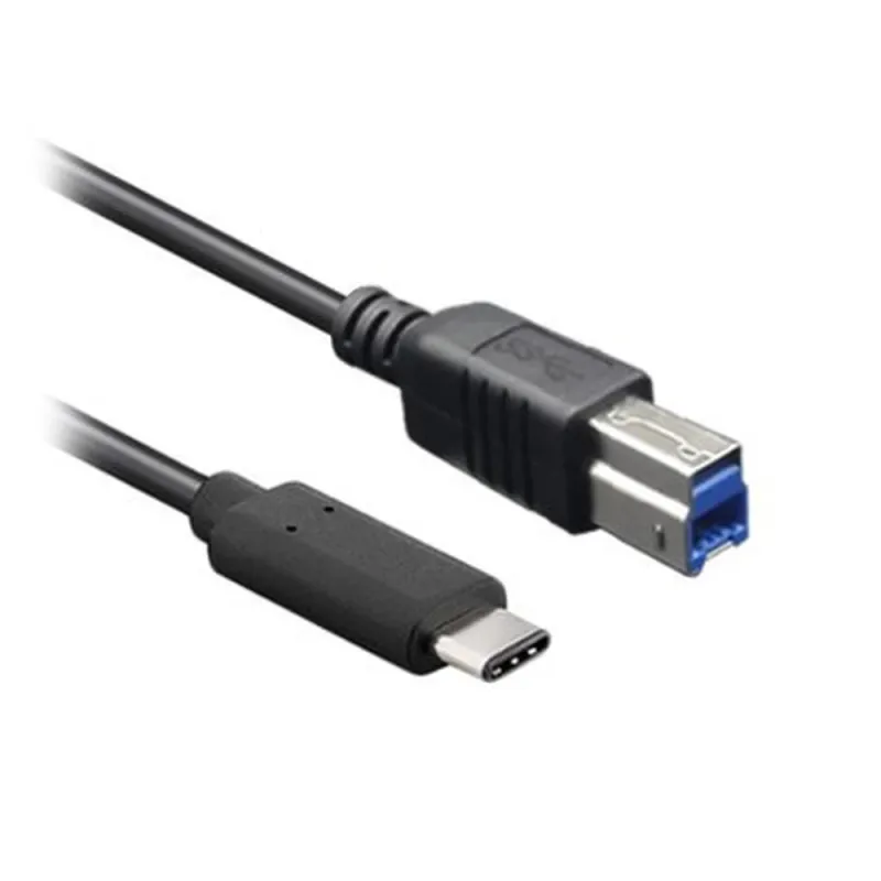 Cable USB BRobotix 170302 - USB C a USB B - 1M - Negro - 170302