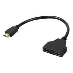 Divisor de Vídeo BRobotix 170422 - 2xHDMI a 1 PC - Macho/Hembra - 170422 Divisor de Vídeo BRobotix 170422 - 2xHDMI a 1 PC - Macho/Hembra - 170422