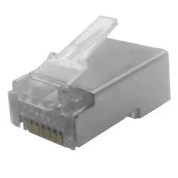 Plug BRobotix - Cat5e - RJ-45 - Blindado - 100 Piezas - 174090 Plug BRobotix - Cat5e - RJ-45 - Blindado - 100 Piezas - 174090