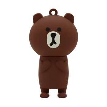 Memoria USB BRobotix - 32GB - USB 2.0 - Oso Café - 190432-21