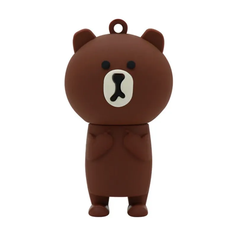 Memoria USB BRobotix - 32GB - USB 2.0 - Oso Café - 190432-21