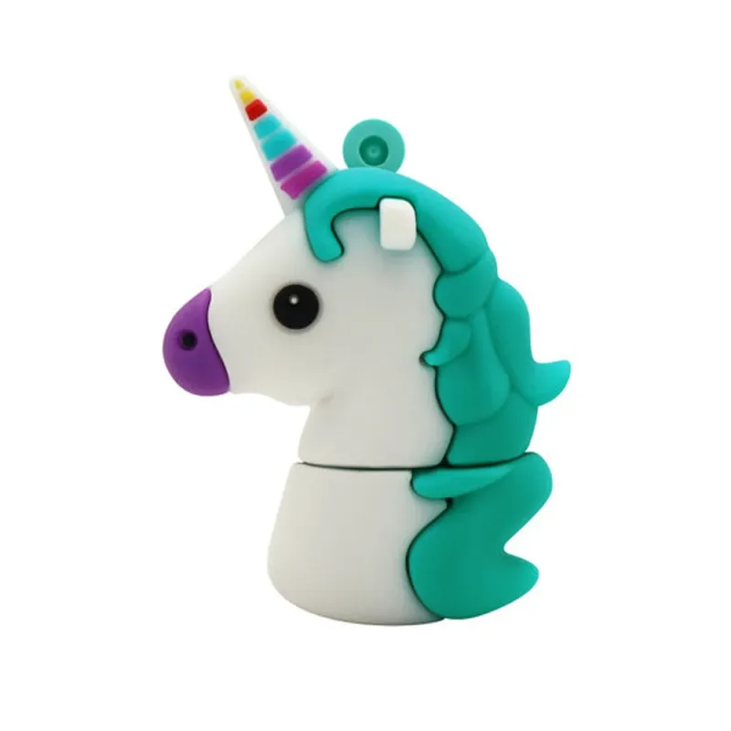 Memoria USB BRobotix - 32GB - USB 2.0 - Unicornio Azul - 190432-30