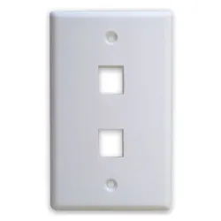 Placa de Pared BRobotix - 2 Salidas - Blanco - 251702 Placa de Pared BRobotix - 2 Salidas - Blanco - 251702