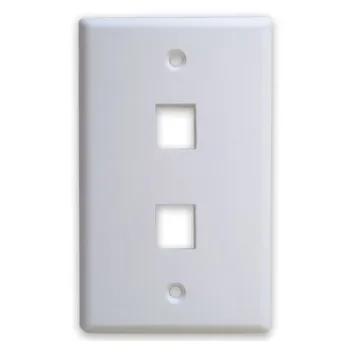 Placa de Pared BRobotix - 2 Salidas - Blanco - 251702