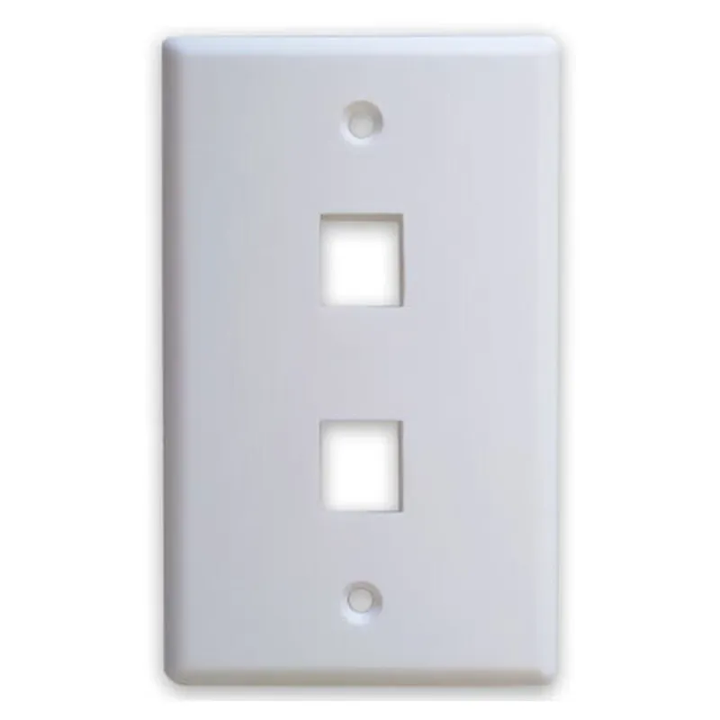 Placa de Pared BRobotix - 2 Salidas - Blanco - 251702