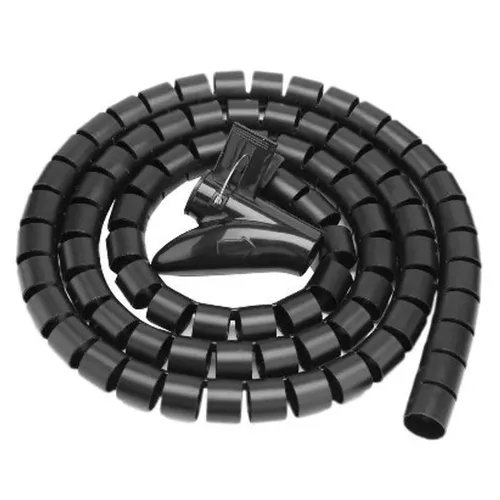Organizador de Cables BRobotix 263533 - En Tubo - 2 x 150 cm - Plástico - 263533 Organizador de Cables BRobotix 263533 - En Tubo - 2 x 150 cm - Plástico - 263533