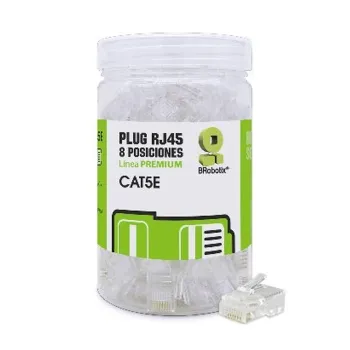 Plug BRobotix - Cat5e - RJ-45 - Translúcido - 100 Piezas - 263786