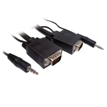 Cable SVGA BRobotix 321700 - Con Audio - Macho a Macho - Para Monitor - 30 Metros - 321700