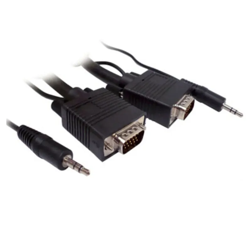 Cable SVGA BRobotix 321700 - Con Audio - Macho a Macho - Para Monitor - 30 Metros - 321700