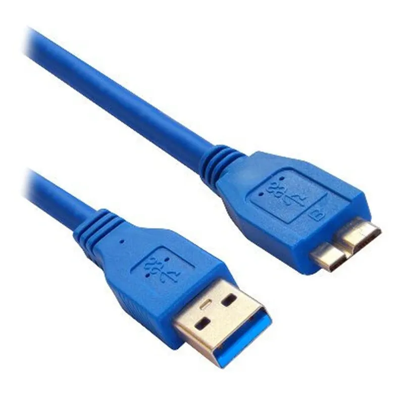 Cable BRobotix 364105 - USB 3.0 a USB Micro B - Macho/Macho - 60 cm - Azul - 364105