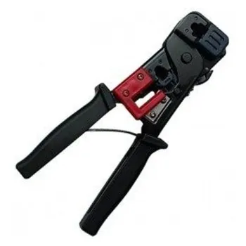 Pinza BRobotix Crimpeadora 376- RJ-45- Negro/Rojo - 376