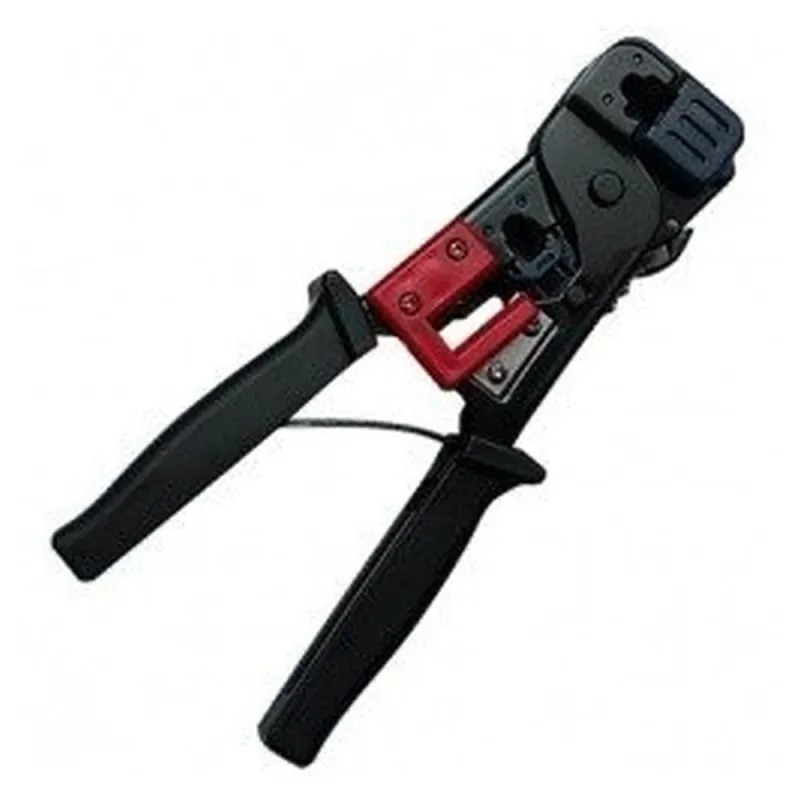 Pinza BRobotix Crimpeadora 376- RJ-45- Negro/Rojo - 376