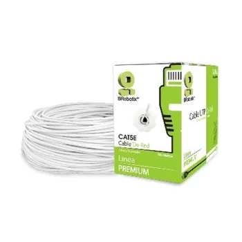 Bobina BRobotix - Cat5e - 100M - 24 AWG - Blanco - 400052B