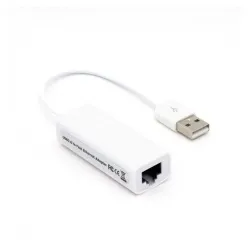 Convertidor BRobotix 497592 - USB V2.0 a RJ45 - Macho-Hembra - Blanco - 497592