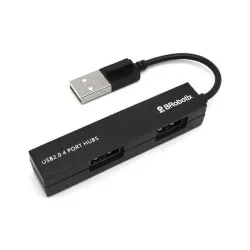 HUB USB BRobotix 497677 - 4x USB - Negro - 497677 HUB USB BRobotix 497677 - 4x USB - Negro - 497677