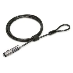 Candado Antirrobo BRobotix 6000298 - 1.8m - Combinación - Nano - Negro - 6000298
