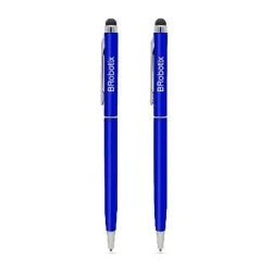 Pluma Stylus BRobotix 6000380 - Tinta Negra - Punta de Goma - 2 Piezas - Azul Rey - 6000380 Pluma Stylus BRobotix 6000380 - Tinta Negra - Punta de Goma - 2 Piezas - Azul Rey - 6000380