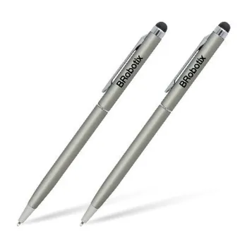 Pluma Stylus BRobotix 6000410 - 2 Piezas - Plata - 6000410