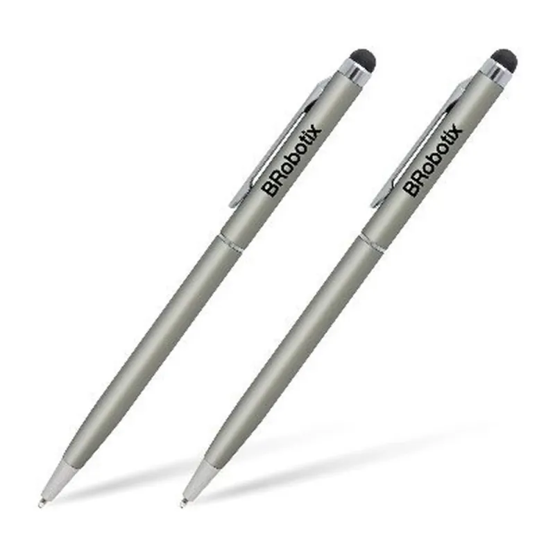 Pluma Stylus BRobotix 6000410 - 2 Piezas - Plata - 6000410