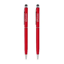 Pluma Stylus BRobotix 6000427 - Tinta Negra - Punta de Goma - 2 Piezas - Roja - 6000427 Pluma Stylus BRobotix 6000427 - Tinta Negra - Punta de Goma - 2 Piezas - Roja - 6000427