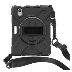 Funda BRobotix 6000557 - Para Ipad Mini 8.3" - Uso Rudo - Con Correa y Giro 360º - Negro - 6000557 Funda BRobotix 6000557 - Para Ipad Mini 8.3" - Uso Rudo - Con Correa y Giro 360º - Negro - 6000557