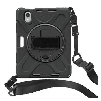 Funda BRobotix 6000557 - Para Ipad Mini 8.3" - Uso Rudo - Con Correa y Giro 360º - Negro - 6000557