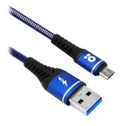 Cable USB BRobotix 6000717 - USB A a USB Micro B - 1 M - Denim - Azul - 6000717 Cable USB BRobotix 6000717 - USB A a USB Micro B - 1 M - Denim - Azul - 6000717