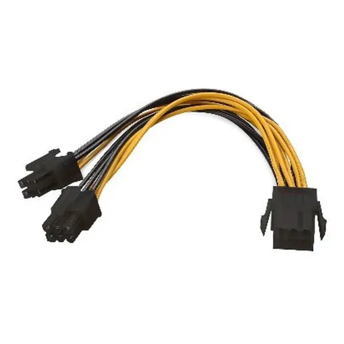 Cable Interno de Alimentación BRobotix 6001448 - PCIe 6 Pines - Splitter - 6001448 Cable Interno de Alimentación BRobotix 6001448 - PCIe 6 Pines - Splitter - 6001448