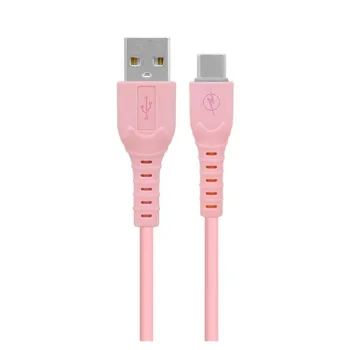 Cable USB BRobotix 6001608 - USB-C a USB-A - 1m - Rosa - 6001608