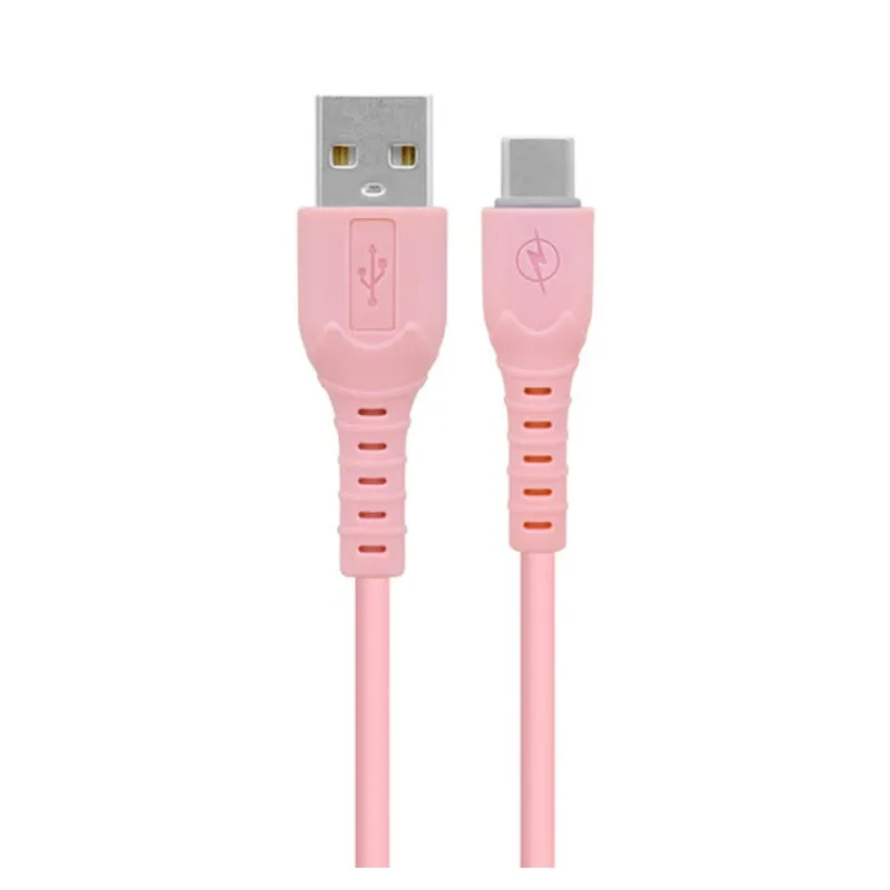 Cable USB BRobotix 6001608 - USB-C a USB-A - 1m - Rosa - 6001608