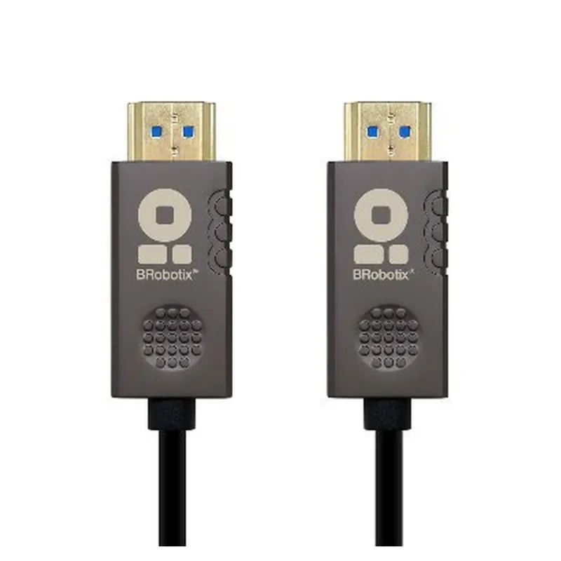 Cable HDMI BRobotix 6001707 - HDMI V2.0 - Fibra Óptica - 50M - Soporta 4K x 8K  - 6001707