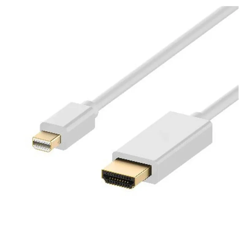 Cable BRobotix 6005330 - Mini DisplayPort a HDMI - 1.8m - Blanco - 6005330