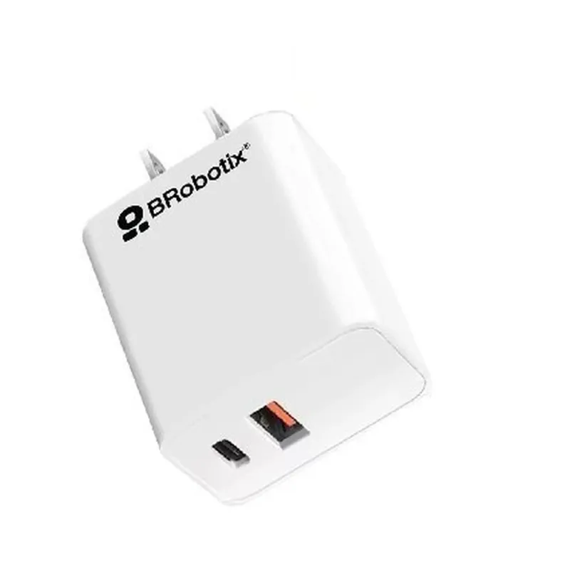 Cargador de Pared BRobotix 6005552 - 38W - USB-C/USB-A - Blanco - 6005552