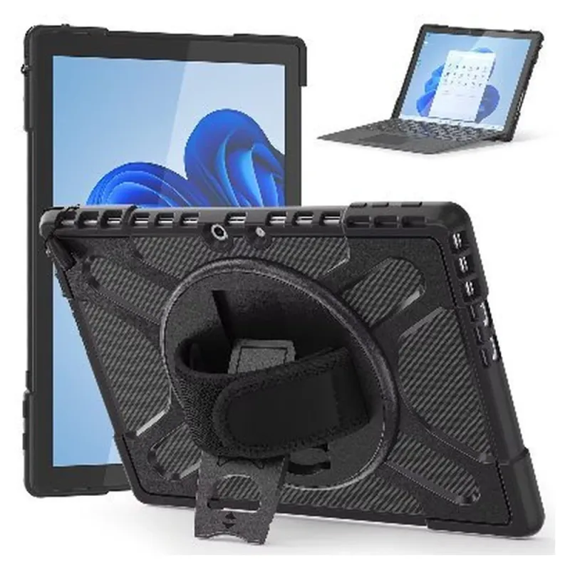 Funda BRobotix 6005583 - 360° - Negro - para Microsoft Surface Pro 9/10 - 6005583
