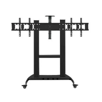 Soporte BRobotix 6006412 - 60" a 86" - Soporta 130kg - 2 Pantallas - Móvil - 6006412