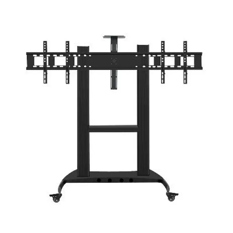 Soporte BRobotix 6006412 - 60" a 86" - Soporta 130kg - 2 Pantallas - Móvil - 6006412