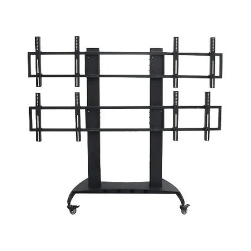 Soporte BRobotix 6006429 - 42" a 65" - Soporta 130kg - Para 4 Pantallas - Móvil - 6006429