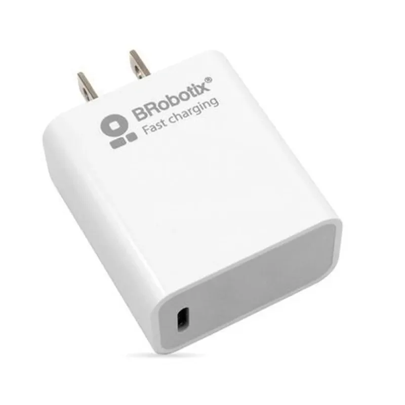 Cargador de Pared BRobotix 6006610 - 20W - USB-C - Blanco - 6006610