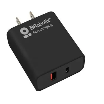 Cargador de Pared BRobotix 6006658 - 18W - USB-A/USB-C - 6006658