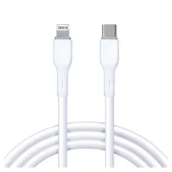 Cable BRobotix 6006818 - USB-C a Lightning - 1m - Blanco - 6006818