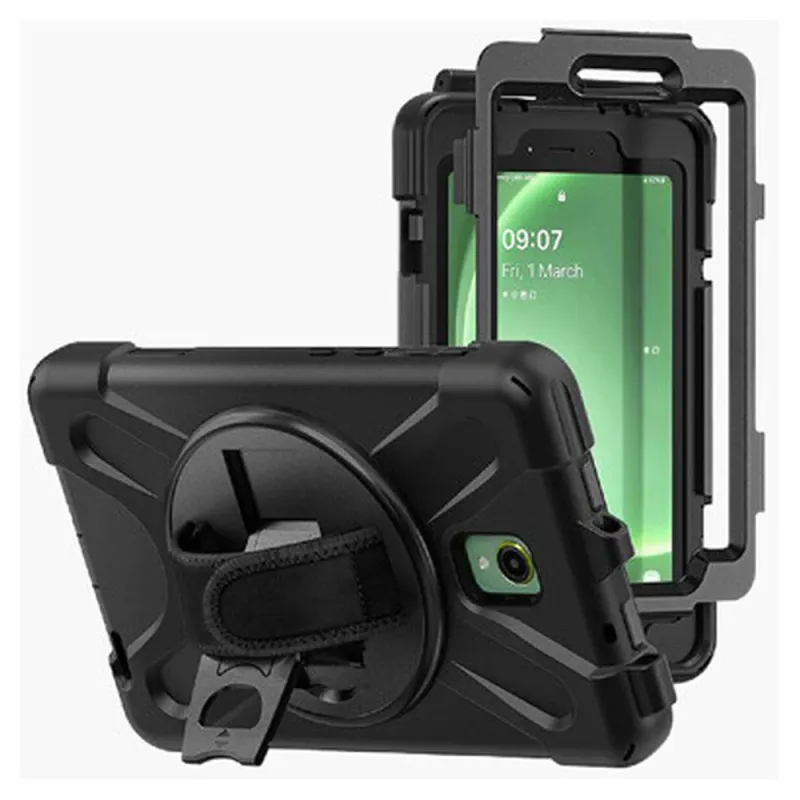 Funda de Uso Rudo con Correa y Giro 360° para Samsung Galaxy Active 5 - 8" - X300/x306 - 6007068