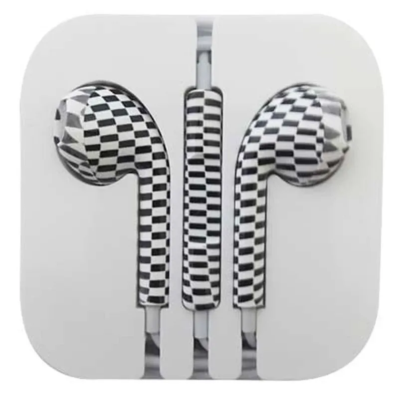 Auriculares BRobotix 611220 - Alámbrico - Micrófono 3.5 mm - Blanco con Negro - Para iPhone - 611220