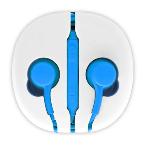 Audífonos BRobotix 611288-2 - Alámbricos - 3.5mm - 1 Mt - Azul - 611288-2